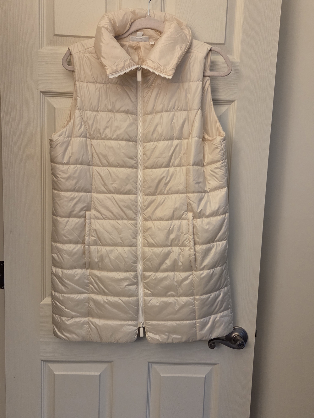 Chico's Cream Quilted Puffer Vest